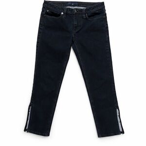 Marc by Marc Jacobs dark wash capris jeans ankle slit cropped denim
